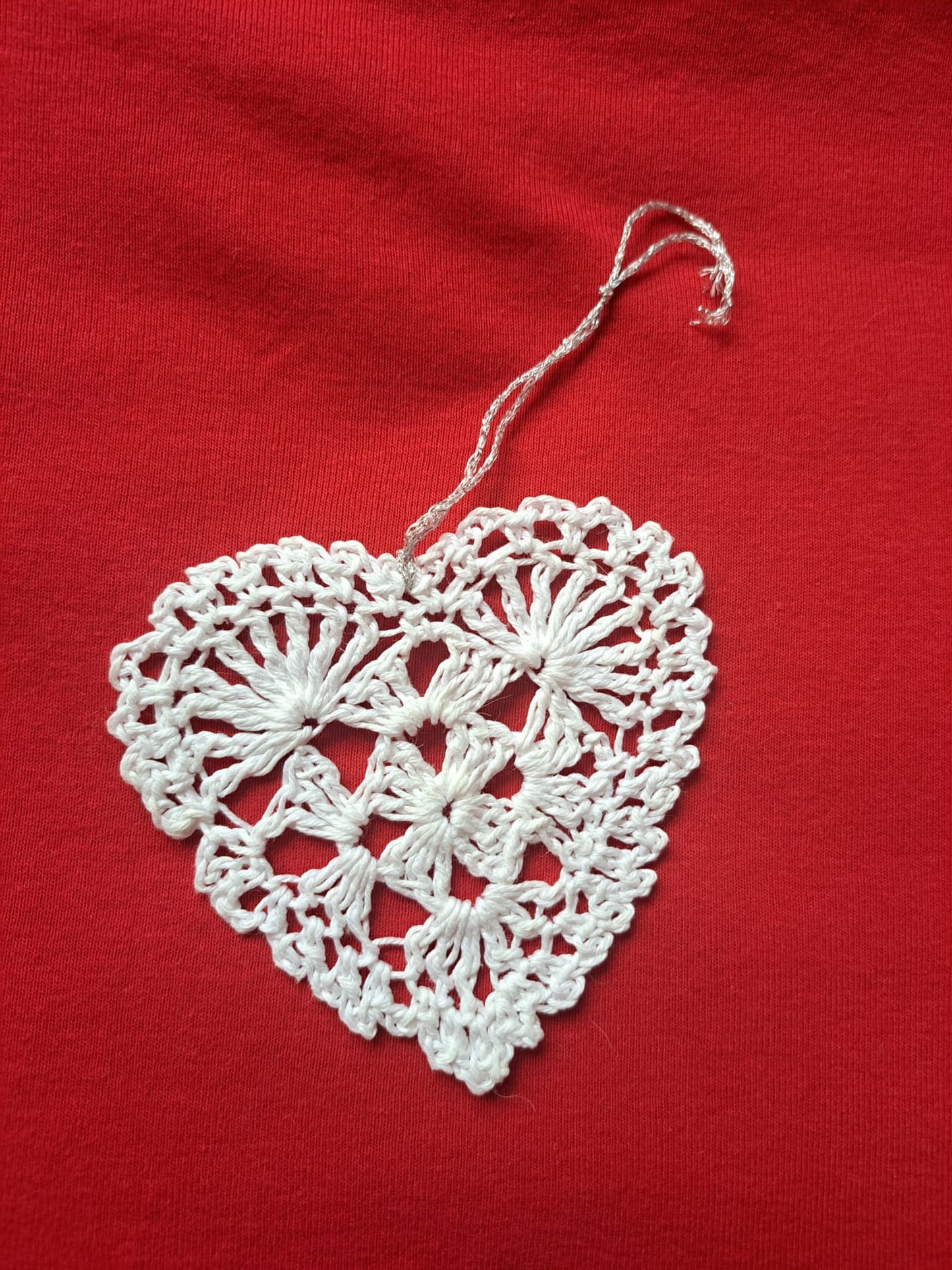 Handmade Crochet Hanging Hearts - 100% Cotton